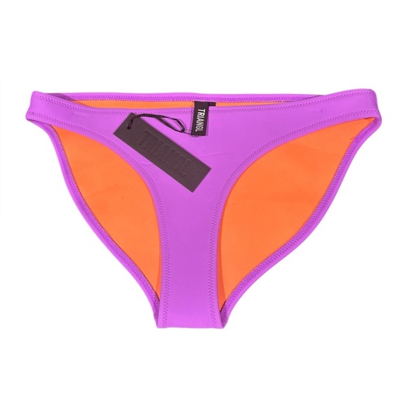 TRIANGL PURPLE NEOPRENE full coverage bikini bottom size XL - Picture 1 of 5